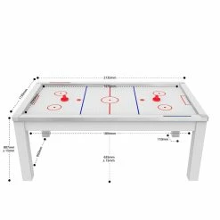 Air Hockey Toronto - Coloris Blanc Laqué / Surface Blanche -Ledepot Soldes Magasin air hockey toronto coloris blanc laque surface blanche 3