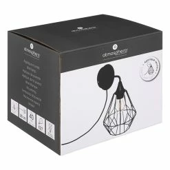 Applique En Métal Noir Flave Atmosphera -Ledepot Soldes Magasin applique en metal noir flave atmosphera 2