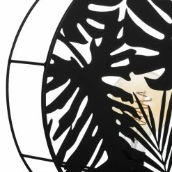 Applique Métal Noir Feuilles Olas Atmosphera -Ledepot Soldes Magasin applique metal noir feuilles olas atmosphera 3