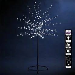 Arbre Lumineux 200 Fleurs LED Blanches
