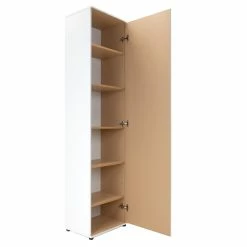 Armoire 1 Porte 6 Niveaux Blanc -Ledepot Soldes Magasin armoire 1 porte 6 niveaux andy blanc 5