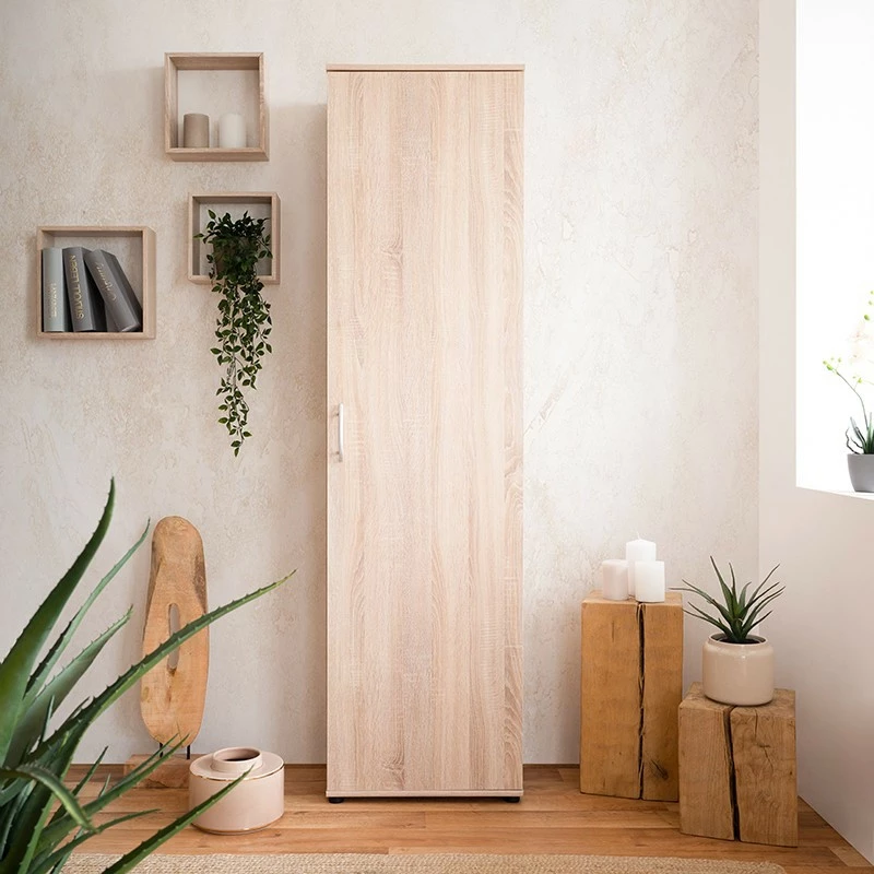 Armoire 1 Porte 6 Niveaux Naturel 4 Armoire 1 Porte 6 Niveaux Naturel – Image 2