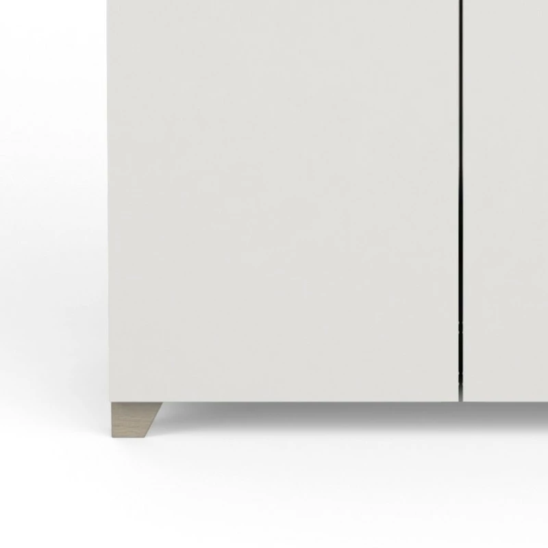 Demeyere Armoire 2 Portes Penderie + Lingère Izzy Blanc Et Bois 4 Demeyere Armoire 2 Portes Penderie + Lingère Izzy Blanc Et Bois – Image 2