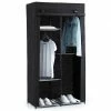 Armoire Modulable 3 Penderies / 5 étagères Noir 5Five -Ledepot Soldes Magasin armoire penderie 3 etageres noir