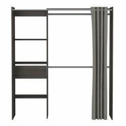 Demeyere Armoire/Placard Extensible SEATTLE Avec Rideau Chêne Vulcano -Ledepot Soldes Magasin armoire placard extensible seattle avec rideau chene vulcano 6