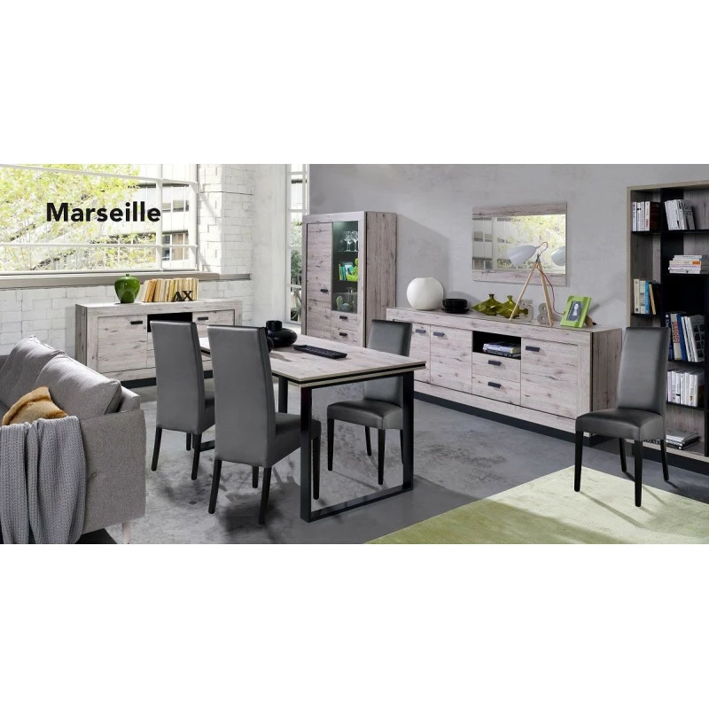 Bahut 3 Portes 2 Tiroirs Marseille 6 Bahut 3 Portes 2 Tiroirs Marseille – Image 4