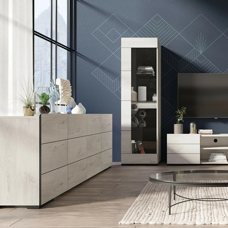 Bahut 4 Portes Chêne Blanchi Elba 4 Bahut 4 Portes Chêne Blanchi Elba – Image 2