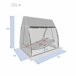 Balancelle Moustiquaire Ardoise Trinidad Hespéride -Ledepot Soldes Magasin balancelle moustiquaire ardoise trinidad hesperide 1