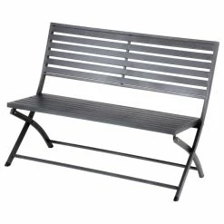 Banc Pliant Olbia Noir Graphite Hespéride