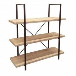 Bibliothèque 3 étagères Chicago -Ledepot Soldes Magasin bibliotheque 3 etageres chicago 2