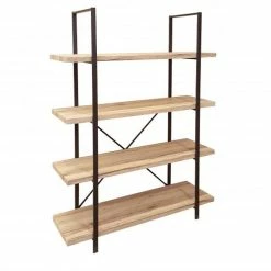 Bibliothèque 4 étagères Chicago -Ledepot Soldes Magasin bibliotheque 4 etageres chicago 2