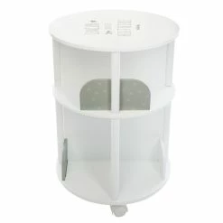 Bibliothèque Ronde Petite Histoire Enfant Roulettes Gris Atmosphera -Ledepot Soldes Magasin bibliotheque ronde petite histoire enfant roulettes gris atmosphera 3