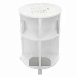 Bibliothèque Ronde Petite Histoire Enfant Roulettes Gris Atmosphera -Ledepot Soldes Magasin bibliotheque ronde petite histoire enfant roulettes gris atmosphera 4