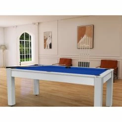 Billard Américain Arizona 7 Pieds Blanc Boisé / Tapis Bleu -Ledepot Soldes Magasin billard americain arizona 7 pieds blanc tapis bleu 3