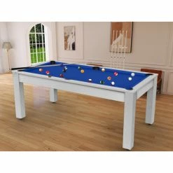 Billard Américain Arizona 7 Pieds Blanc Boisé / Tapis Bleu -Ledepot Soldes Magasin billard americain arizona 7 pieds blanc tapis bleu 6