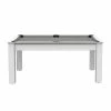 Billard Texas 6 Pieds - Coloris Blanc Laqué / Tapis Gris 2 Billard Texas 6 Pieds - Coloris Blanc Laqué / Tapis Gris -Ledepot Soldes Magasin billard texas 6 pieds coloris blanc laque tapis gris