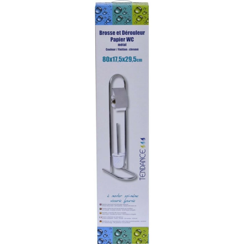 Brosse Et Dérouleur Papier WC Inox 4 Brosse Et Dérouleur Papier WC Inox – Image 2