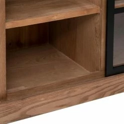 Buffet 1 Porte Vitrée 2 Tiroirs Danik Bois Atmosphera -Ledepot Soldes Magasin buffet 1 porte vitree 2 tiroirs danik bois atmosphera 4