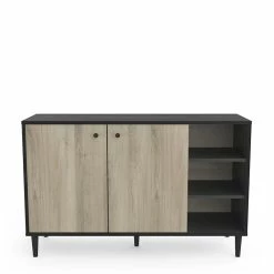 Demeyere Buffet 2 Portes 3 Niches Industriel Arty -Ledepot Soldes Magasin buffet 2 portes 3 niches industriel arty 2