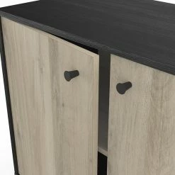 Demeyere Buffet 2 Portes 3 Niches Industriel Arty -Ledepot Soldes Magasin buffet 2 portes 3 niches industriel arty 4