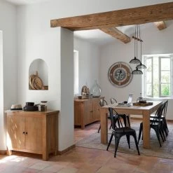 Buffet 2 Portes Ajmal Bois Massif Manguier Atmosphera -Ledepot Soldes Magasin buffet 2 portes ajmal bois massif manguier atmosphera 7