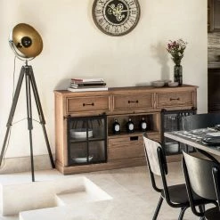 Buffet 2 Portes Coulissantes 4 Tiroirs Danik Atmosphera 11 Buffet 2 Portes Coulissantes 4 Tiroirs Danik Atmosphera -Ledepot Soldes Magasin buffet 2 portes coulissantes 4 tiroirs danik atmosphera 1