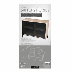 Buffet 2 Portes Grillage Soho -Ledepot Soldes Magasin buffet 2 portes grillage soho 3