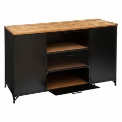 Buffet 2 Portes 3 Niches Cierna Atmosphera -Ledepot Soldes Magasin buffet 2 portes niches cierna atmosphera 2