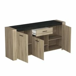 Demeyere Buffet 3 Portes 1 Tiroir Sheffield -Ledepot Soldes Magasin buffet 3 portes 1 tiroir sheffield 3