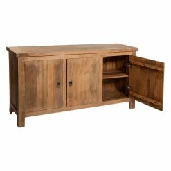 Buffet 3 Portes Ajmal Bois Massif Manguier Atmosphera -Ledepot Soldes Magasin buffet 3 portes ajmal bois massif manguier atmosphera 1
