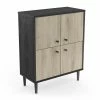 Demeyere Buffet 4 Portes Industriel Arty -Ledepot Soldes Magasin buffet 4 portes industriel arty