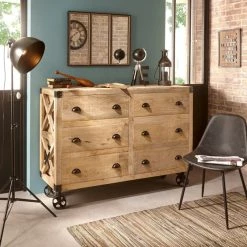 Buffet 6 Tiroirs Silas Atmosphera -Ledepot Soldes Magasin buffet 6 tiroirs silas atmosphera 1 1