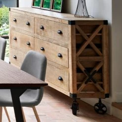 Buffet 6 Tiroirs Silas Atmosphera -Ledepot Soldes Magasin buffet 6 tiroirs silas atmosphera 1 5