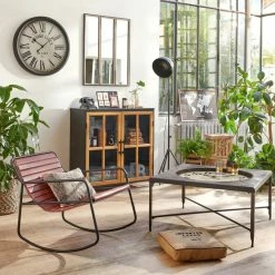 Buffet Baris Métal 2 Portes Atmosphera -Ledepot Soldes Magasin buffet baris metal 2 portes atmosphera 3