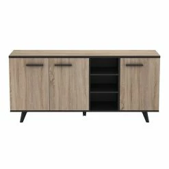 Demeyere Buffet Bas Bruce 3 Portes 3 Niches -Ledepot Soldes Magasin buffet bas bruce 3 portes 3 niches 2