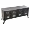 Buffet Bas Sevin Métal 4 Portes Atmosphera -Ledepot Soldes Magasin buffet bas sevin metal 4 portes atmosphera