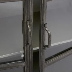 Buffet Broc 2 Portes Métal Noir Atmosphera -Ledepot Soldes Magasin buffet broc 2 portes metal noir atmosphera 3