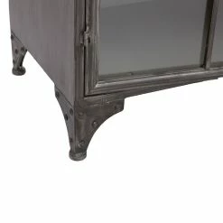 Buffet Broc 2 Portes Métal Noir Atmosphera -Ledepot Soldes Magasin buffet broc 2 portes metal noir atmosphera 4