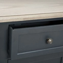 Buffet Damian Bois Gris Foncé Atmosphera -Ledepot Soldes Magasin buffet damian bois atmosphera 2