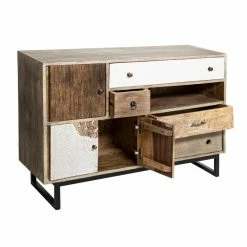 Buffet En Bois De Manguier Koval Nuances Unies Atmosphera -Ledepot Soldes Magasin buffet en bois manguier koval nuances unies atmosphera 3