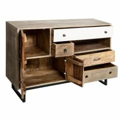 Buffet En Bois De Manguier Koval Nuances Unies Atmosphera -Ledepot Soldes Magasin buffet en bois manguier koval nuances unies atmosphera 4