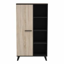 Demeyere Buffet Haut Bruce 1porte 4 Niches -Ledepot Soldes Magasin buffet haut bruce 1porte 5 niches 2