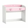 Demeyere Bureau 1 Tiroir Anastasia Rose Et Blanc -Ledepot Soldes Magasin bureau 1 tiroir mulan rose et blanc