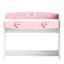 Demeyere Bureau 1 Tiroir Anastasia Rose Et Blanc -Ledepot Soldes Magasin bureau 1 tiroir mulan rose et blanc 2