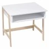Bureau Enfant Blanc Pieds Bois Atmosphera -Ledepot Soldes Magasin bureau enfant blanc pieds bois atmosphera