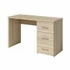 Bureau Open 3 Tiroirs Coloris Chêne -Ledepot Soldes Magasin bureau open 3 tiroirs coloris chene