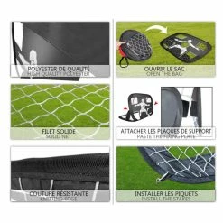 Cage De Foot Pliable 2en1 120x80cm - Modèle Newbie -Ledepot Soldes Magasin cage de foot pliable 2en1 120x80cm modele newbie 1 2