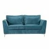 Canapé 2 Places Isla Velours Côtelé Bleu -Ledepot Soldes Magasin canape 2 places isla bleu