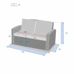 Canapé 2 Places Polynésia Naturae Hespéride -Ledepot Soldes Magasin canape 2 places polynesia naturae hesperide 2