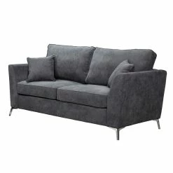 Canapé Bonita Fixe Gris 2 Places